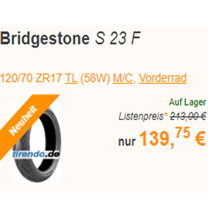 Bridgestone S 23 F
