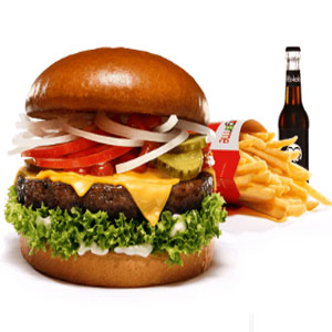 Käse-Burger-Menü