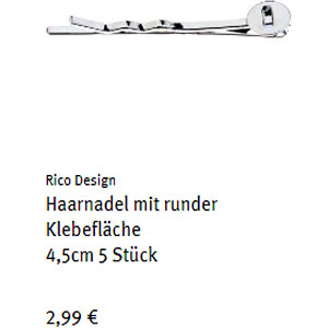 Haarnadel Mit Runde