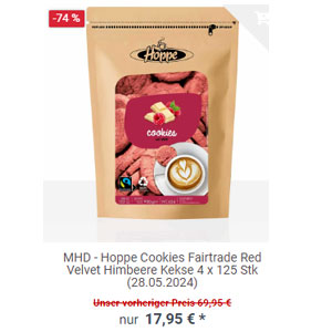 Fairtrade Red Velvet Himbeerkekse