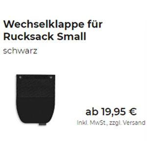 Rucksack Mit Wechselbarer Klappe, Klein