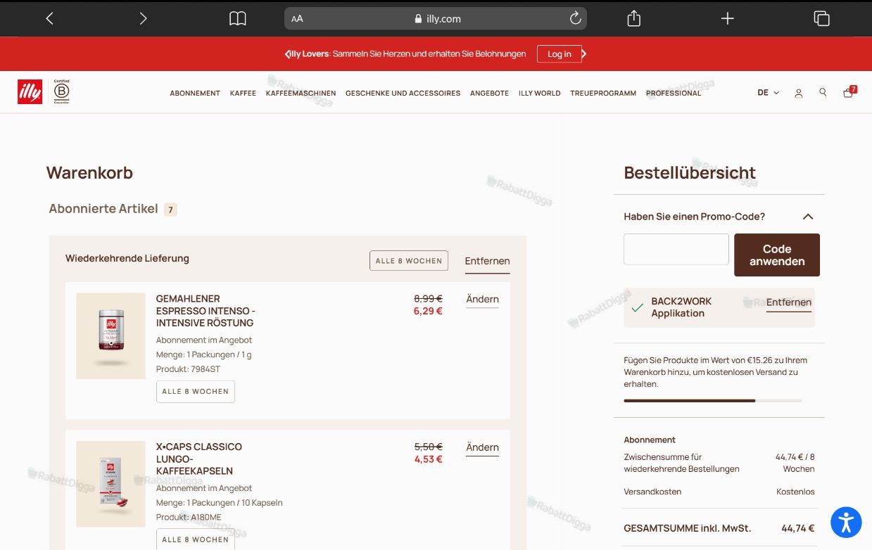 30% Rabatt Illy Back To Work Gutschein Code 30% Rabatt Illy Back To Work Gutschein Code