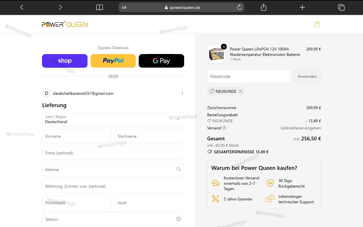 5% Rabatt Im Gesamten Shop Power Queen Gutscheincode
