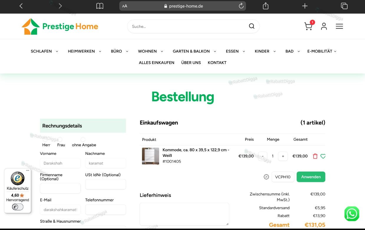 10% Rabatt Im Gesamten Prestige Home Shop Gutscheincode 10% Rabatt Im Gesamten Prestige Home Shop Gutscheincode