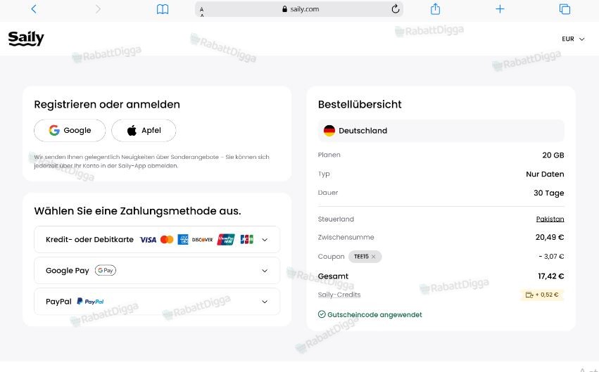 15% Rabatt Auf Das Gesamte Sortiment Mit Dem Saily Gutscheincode
