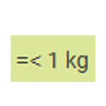 1 Kg Paketversand