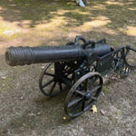 Dekorative Kanone Im Antiken Stil