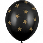 Ballon Schwarz Mit Sternen