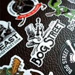 Bogstreet-Aufkleber