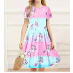 Buntes Einhornkleid Für Mädchen
