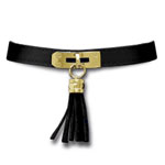 Elegantes Lederhalsband