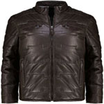 Gepolsterte Lederjacke