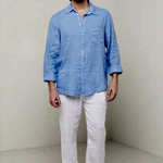 Indigo Hemd Herren