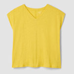 Jersey T Shirt Mit V Ausschnitt
