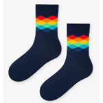 Marineblaue Herrensocken
