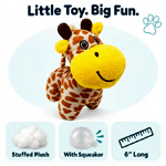Mini-Hundespielzeug Giraffe