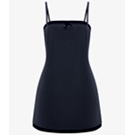 Minikleid Aus Doppeltem Material