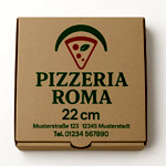 Pizzakarton 20 X 20 X 4 Cm Pizzakarton 20 X 20 X 4 Cm