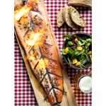 Platte Mit Gegrilltem Lachs