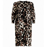 Plissiertes Langarmkleid