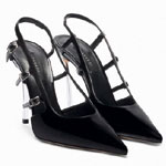 Riemen Aus Lack-Slingback