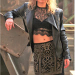 Rock Mit Goldenen Nieten