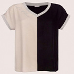 Shirt Im Materialmix