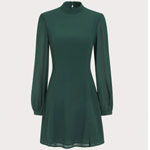 Transparentes Minikleid Mit Schlitz
