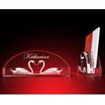 Visitenkartenhalter Aus Glas Mit Fotomotiv