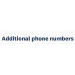 Zusätzliche Telefonnummern
